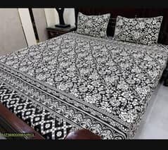 3 Pcs cotton sotton Patch work double bedsheet
