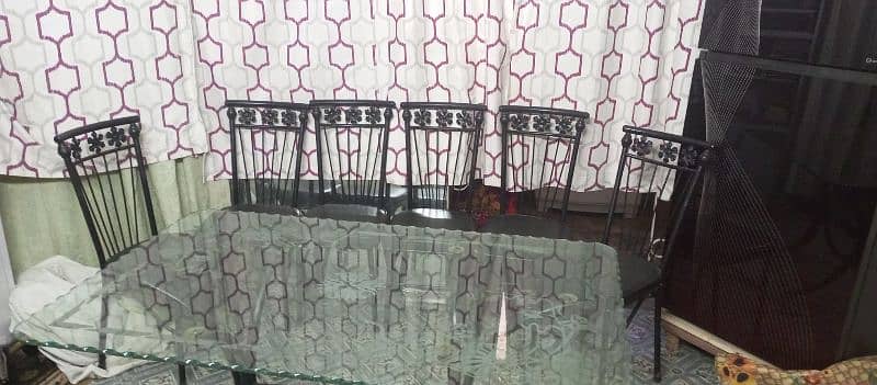 solid iron dining table 3