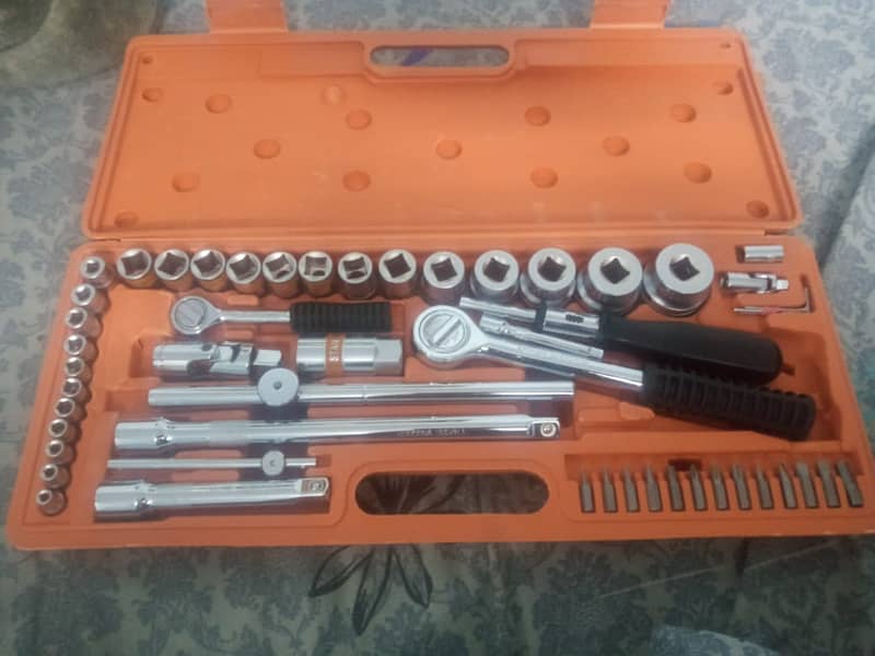 52 pc -high quality combination socket wrench set 0