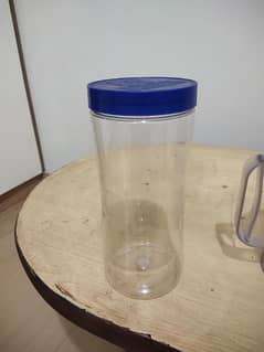 long plastic jar