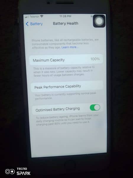 iPhone 7 plus Pta approved battery 100 health 5