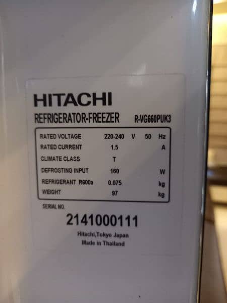 Hitachi non frost Refrigerator 2