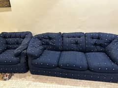 5 seater sofa blue color 0