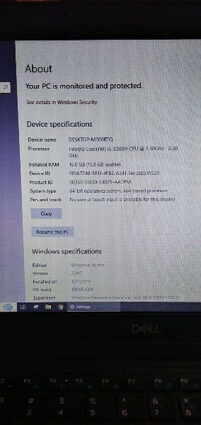 Dell Core i5 - 8300H 8th Generation 1