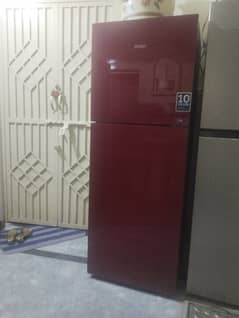 Haier 276 glass new fridge