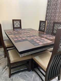 Wooden Dining Table Six (6) Seater