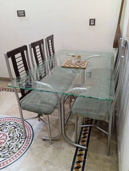 Dinning Table with Chairs for 6 Persons 1
