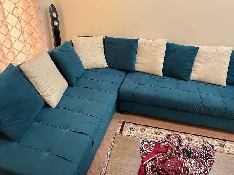 Custom made L shape 7 seater sofa 0