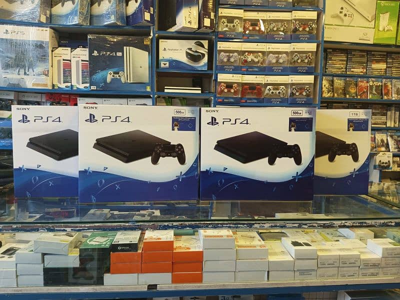 ps4 slim 500gb complete box with warranty 1