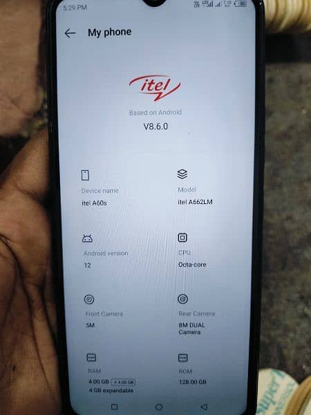 itel a60s 4.128. 10/10 condition box charges Saath Hai 4