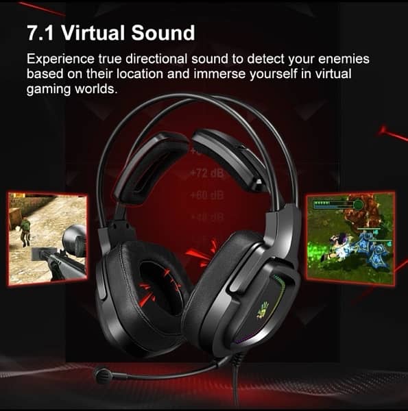 Bloody G575 Virtual 7.1 Surround Sound Gaming Headset RGB 4