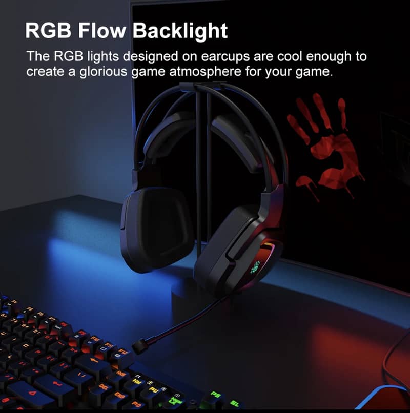 Bloody G575 Virtual 7.1 Surround Sound Gaming Headset RGB 8