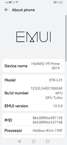 Huawei Y9 prime 3