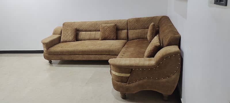 just like new L shape sofa 4