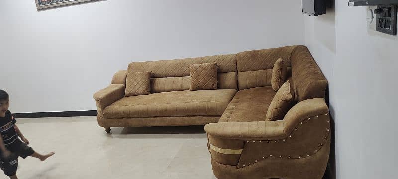 just like new L shape sofa 5