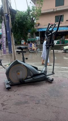 Slimline Magnetic cross trainer Elliptical cycle Exercise machine gym
