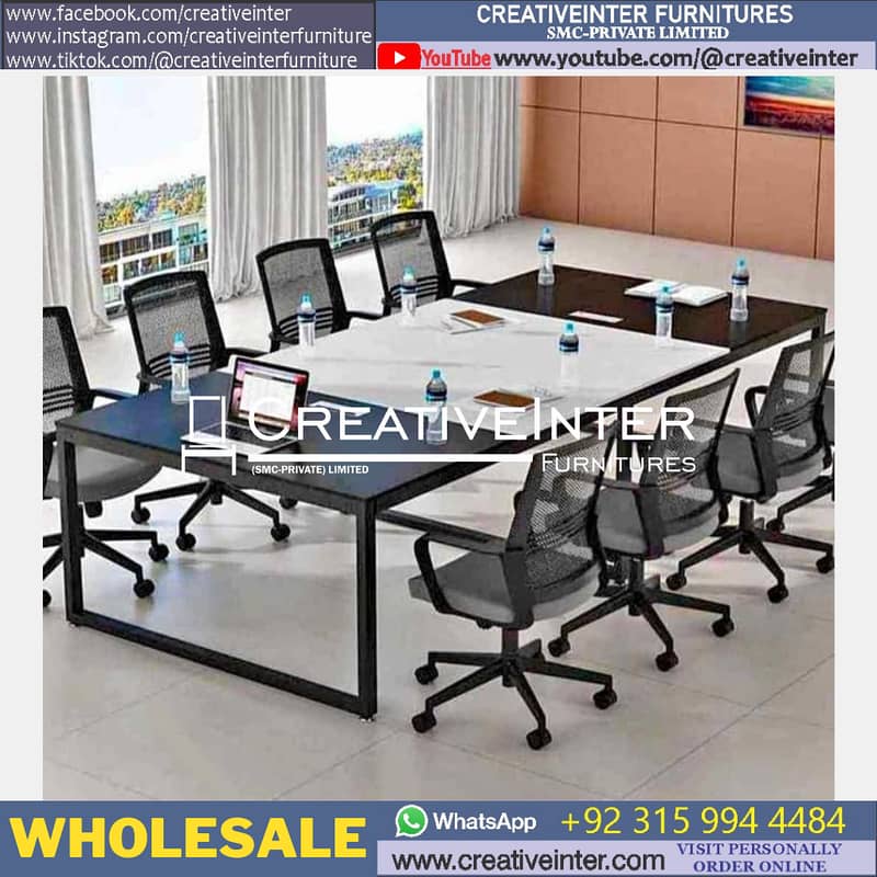 Office workstation table Manager desk chair laptop study Computer CEO 3