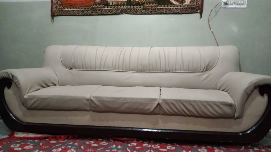 Sofa set available with Glass table. 2