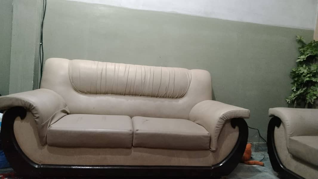 Sofa set available with Glass table. 3