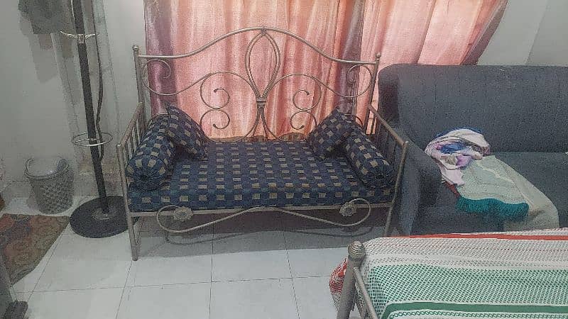 Rod Iron bed and sofa 3
