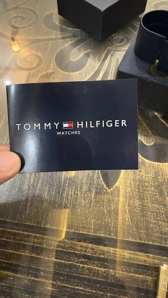 Tommy Hilfiger Men’s Gold Stainless Steel Blue Dia 6