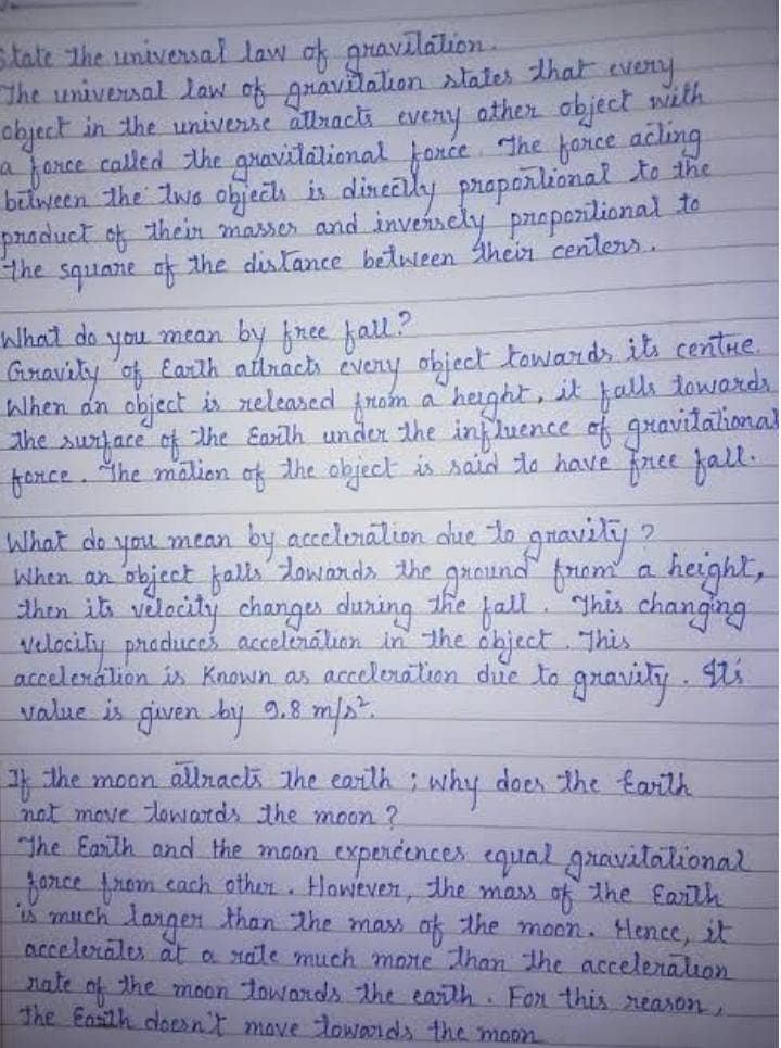 Handwriting assignments works 6
