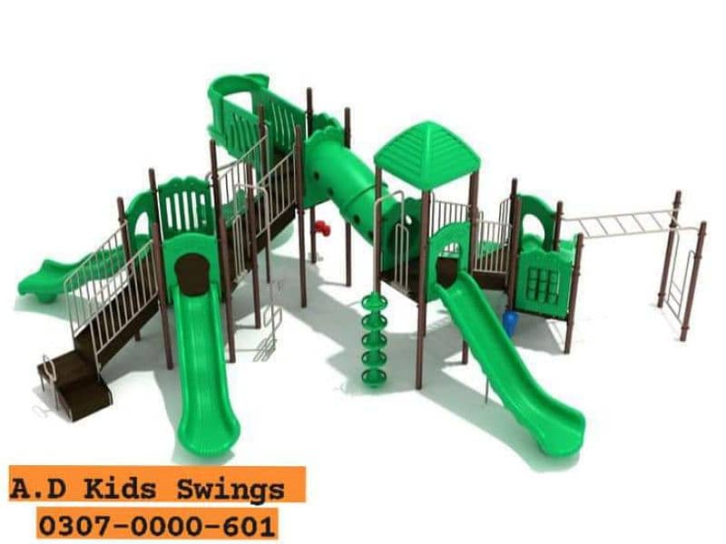 Swings|Slide|Bench|Gazibo|Tree House|Indoor ActivitiesA. D Kids Swings 16