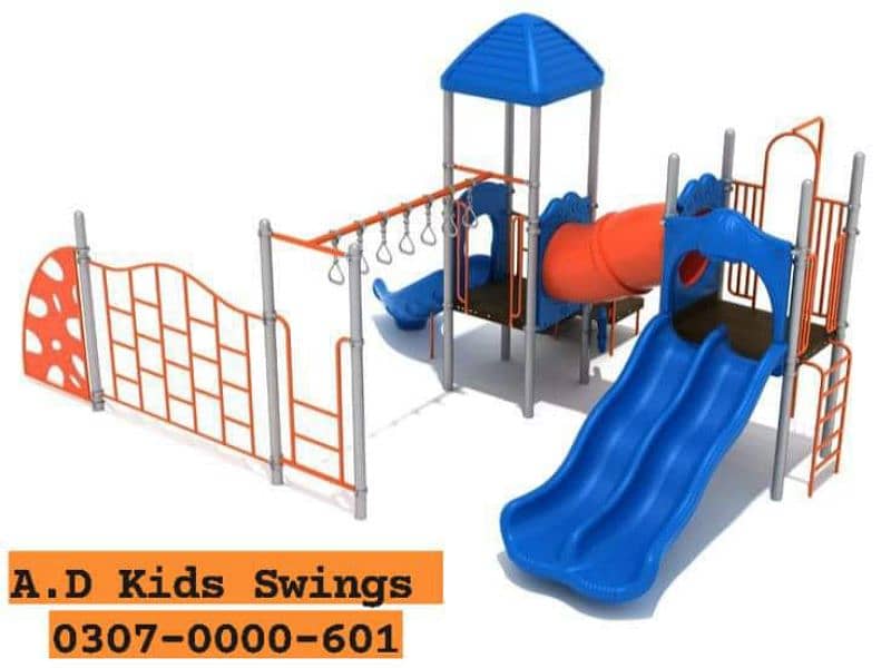 Swings, Slide, Bench, Gazibo, Tree House,  
Indoor Activities, 1