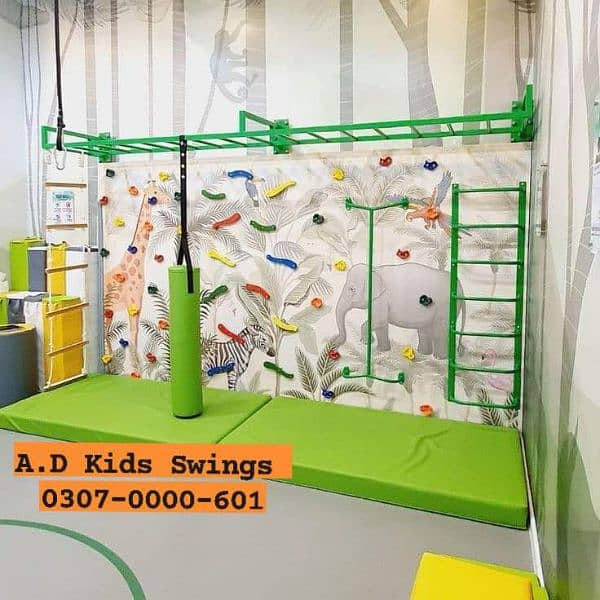 Swings, Slide, Bench, Gazibo, Tree House,  
Indoor Activities, 5
