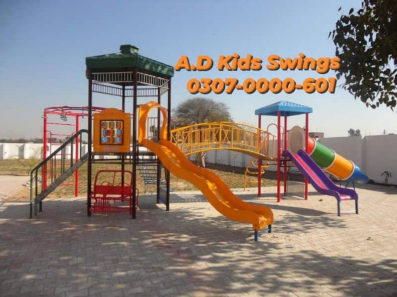 Swings, Slide, Bench, Gazibo, Tree House,  
Indoor Activities, 11