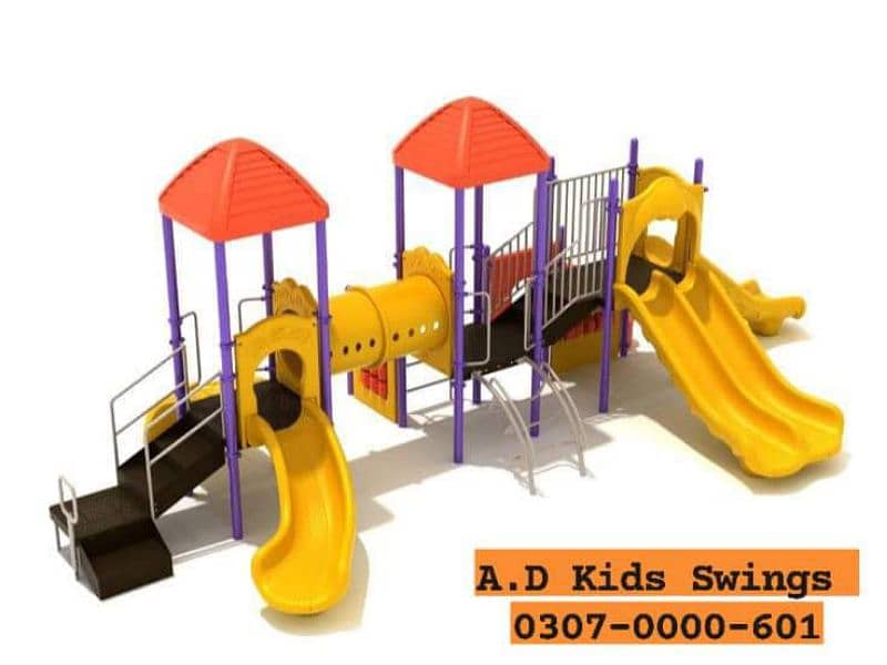 Swings, Slide, Bench, Gazibo, Tree House,  
Indoor Activities, 12