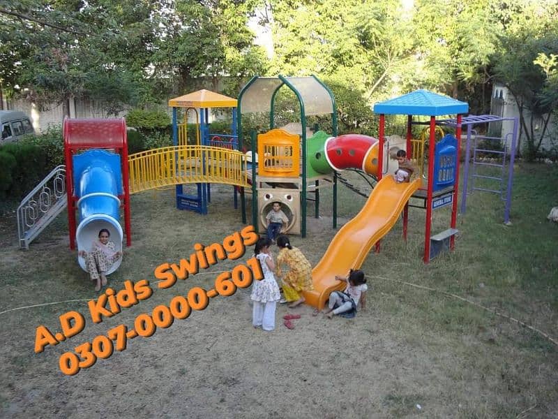 Swings, Slide, Bench, Gazibo, Tree House,  
Indoor Activities, 14