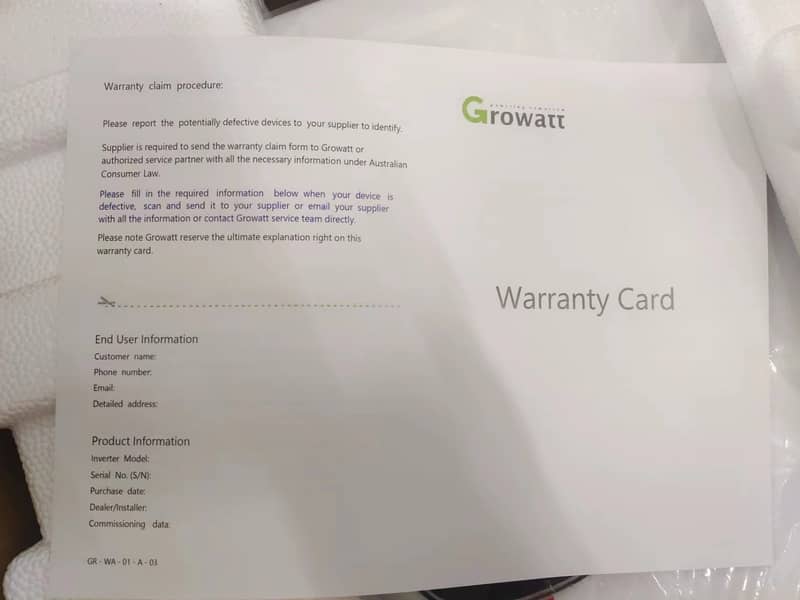 Growatt 510-15-kw  5 Year Local warantty, brand new box pack with wifi 11