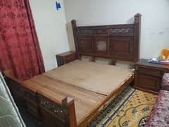 Used wooden Bed for sale 0