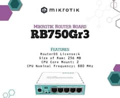 Mikrotik Rb750 Gr3 Router Board