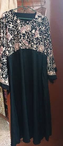 embroided abaya and scarf