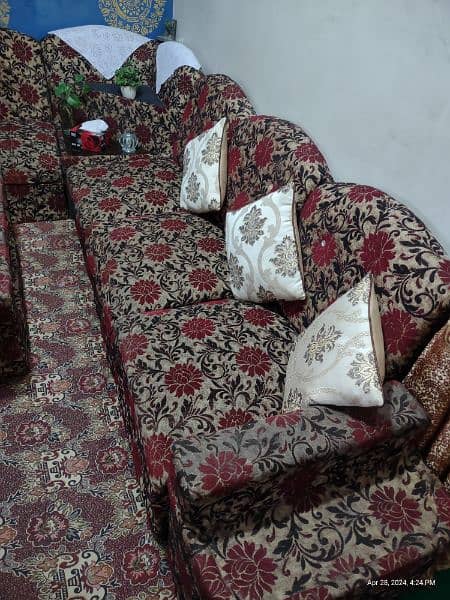 6 Seater Sofa Set with Table 3