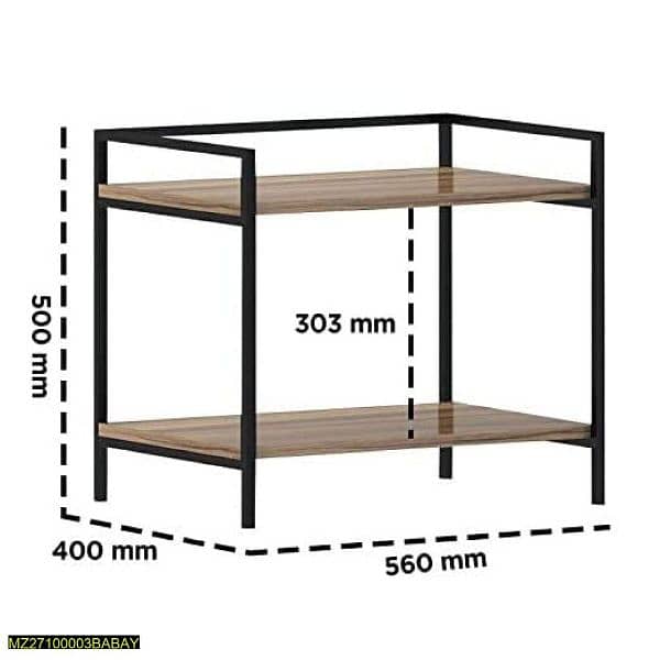 2 Layer Oven Stand Rack 1