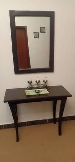 Mirror and table