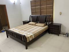 King Size Bed with Side Tables and Mirror