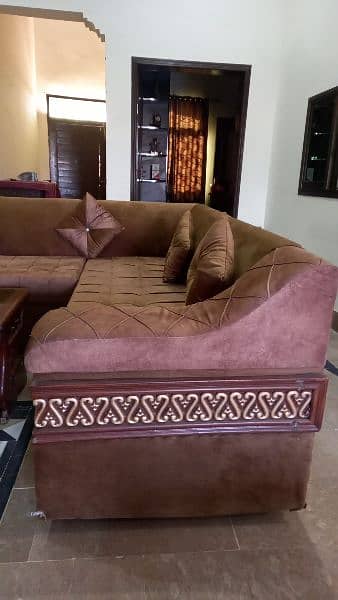 L shape  Sofa sale in sarai sidhu near Abdul Hakeem 2