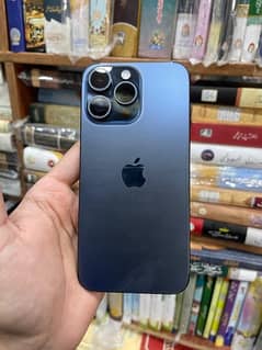 IPhone 15 Pro Max with Box & Wire (Blue - JV - 256gb)