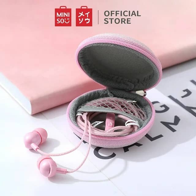 MINISO 100% Original Handfree with Free Bag Only Pink color 3