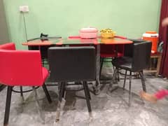 Dining Table/with 6 chairs