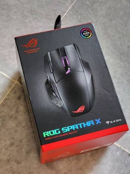 Asus ROG Spatha X RGB lighting Wireless Gaming Mouse New Box Pack 0