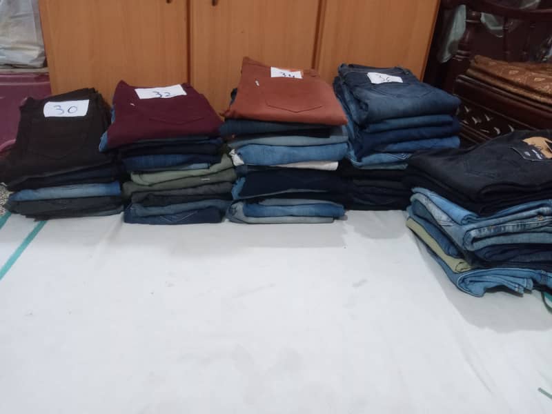 Imported Used Jeans, Export leftover Jeans, Cotton jeans pants 0