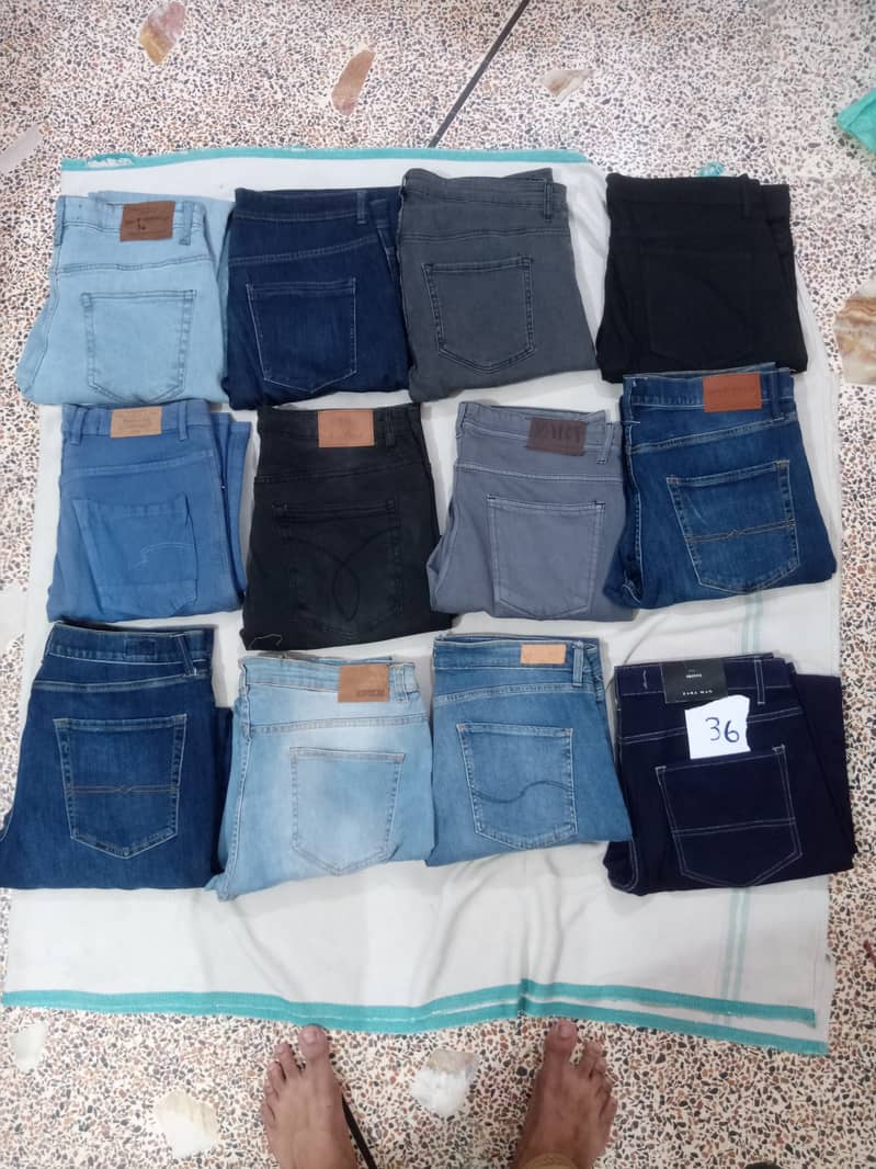 Imported Used Jeans, Cargo Jeans, Cotton jeans pants 9