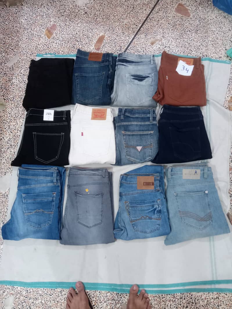 Imported Used Jeans, Cargo Jeans, Cotton jeans pants 11