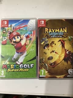 Mario golf and rayman legends