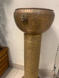 copper antique flower pot